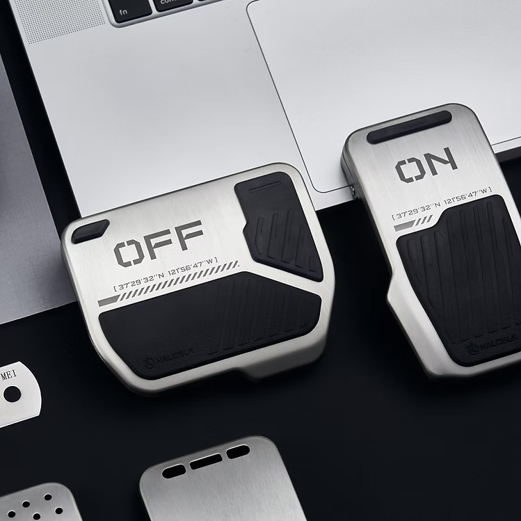 HALOBLK 合金踏板Alloy Car Pedal Covers for Tesla|Toy Switch 2.0