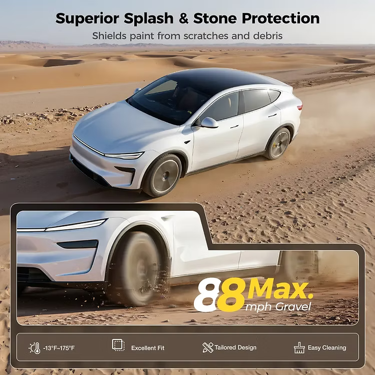 3W Flaps 擋泥板 For Tesla Model Y Juniper 2025+ / Model 3 Highland 2024+