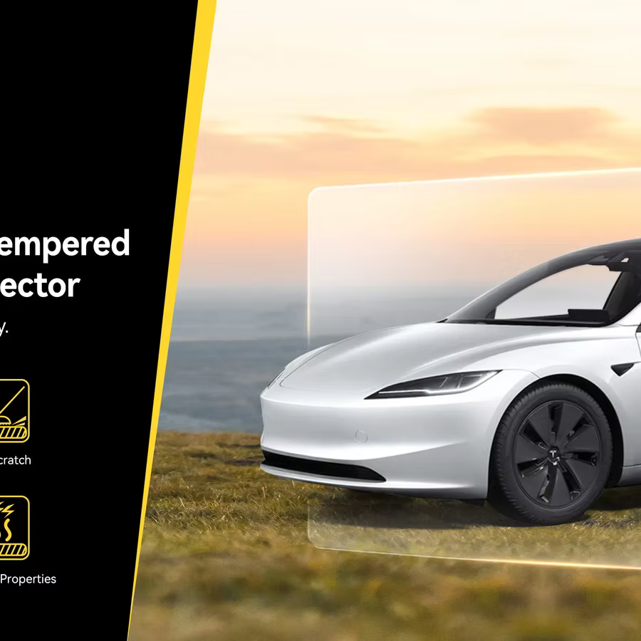 3W Tempered Glass Screen Protector For Tesla Model 3 Highland 24+/ Y Juniper 25+