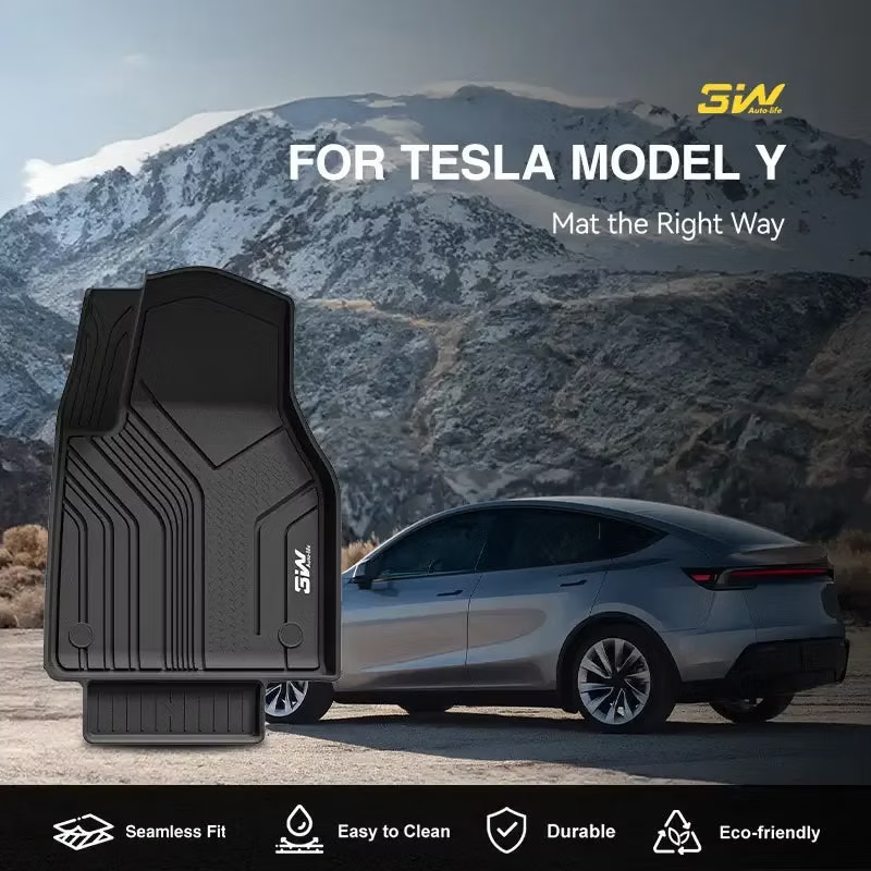 3W全TPE雙層防水靜音腳墊Tesla Model Y Juniper 2025+(現貨)