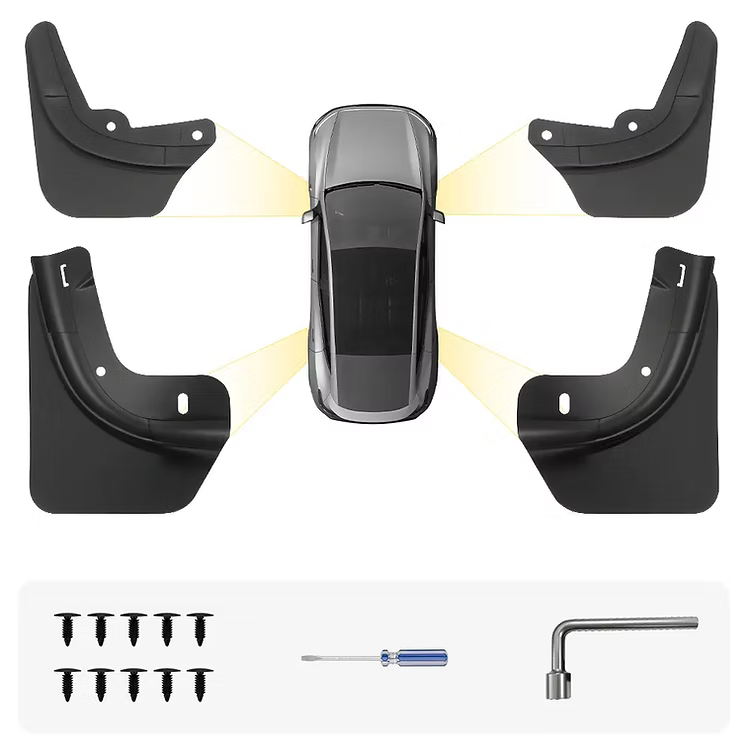 3W Flaps 擋泥板 For Tesla Model Y Juniper 2025+ / Model 3 Highland 2024+