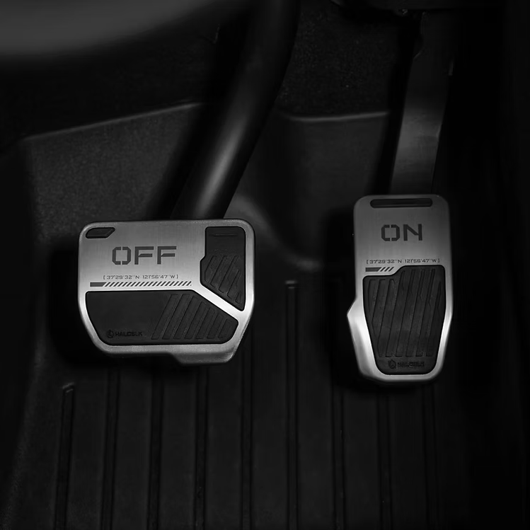 HALOBLK 合金踏板Alloy Car Pedal Covers for Tesla|Toy Switch 2.0