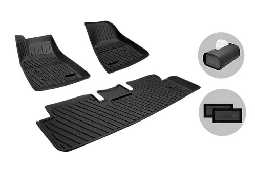 Jowua Model 3 Highland 2024+ All-Weather Floor Liners (Right Hand Drive Version)