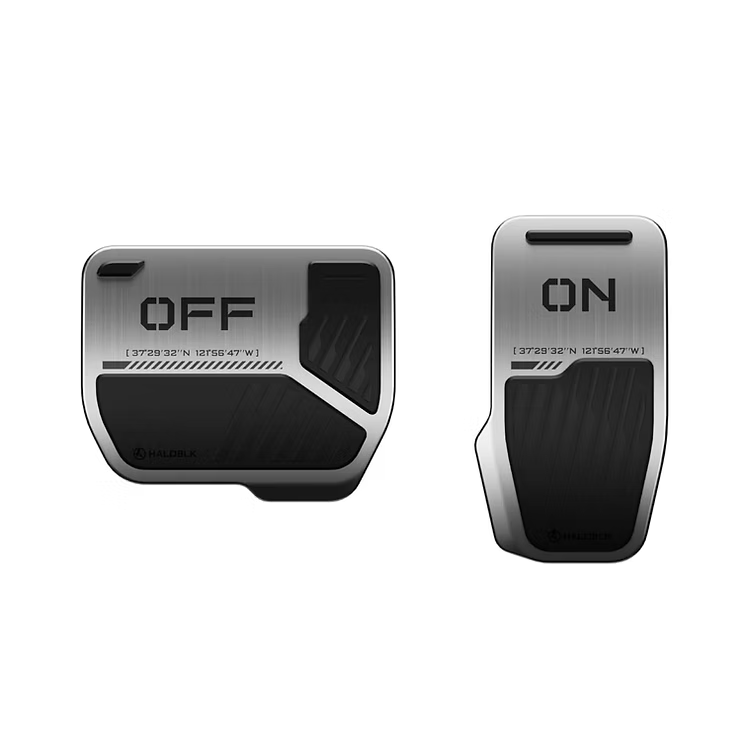 HALOBLK 合金踏板Alloy Car Pedal Covers for Tesla|Toy Switch 2.0