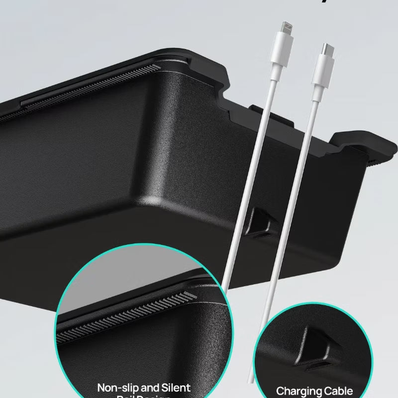 HALOBLK Tesla 中控隱形儲物盒 / 扶手箱分層收納盒