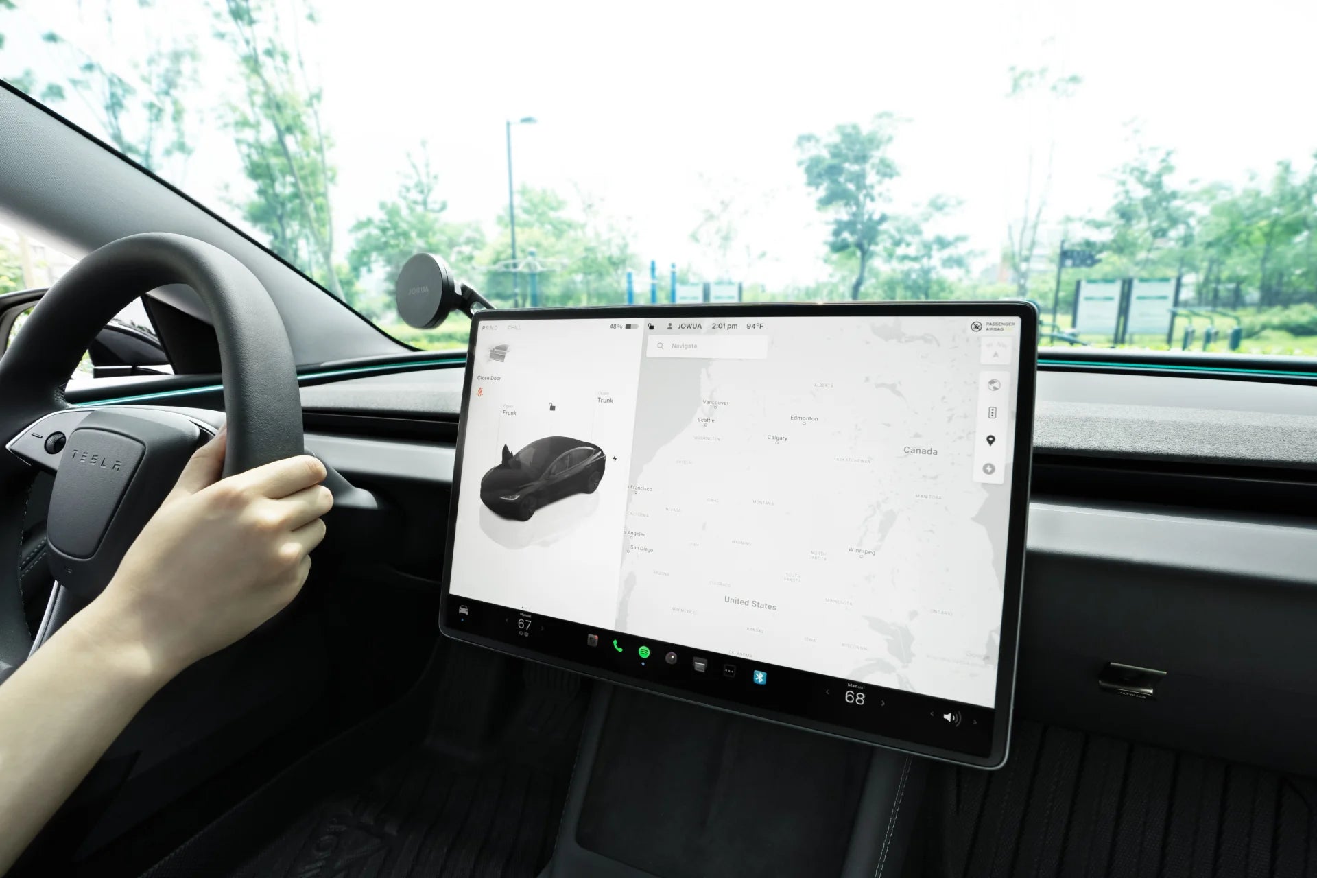 Jowua Tempered Glass Screen Protector 16" for Tesla Model Y 2026+