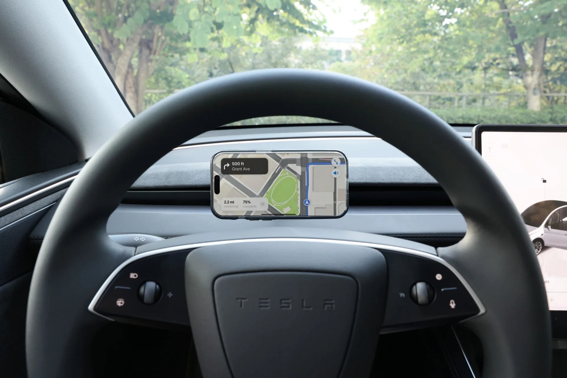 Jowua Active Cooling MagSafe Car Mount for Air Vents (Model 3 & Model Y)