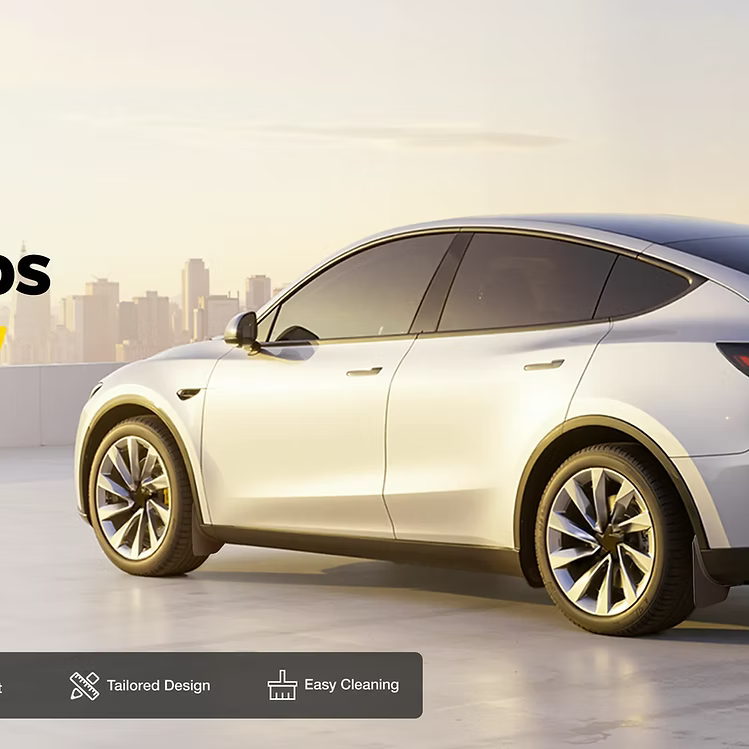 3W Flaps 擋泥板 For Tesla Model Y Juniper 2025+ / Model 3 Highland 2024+