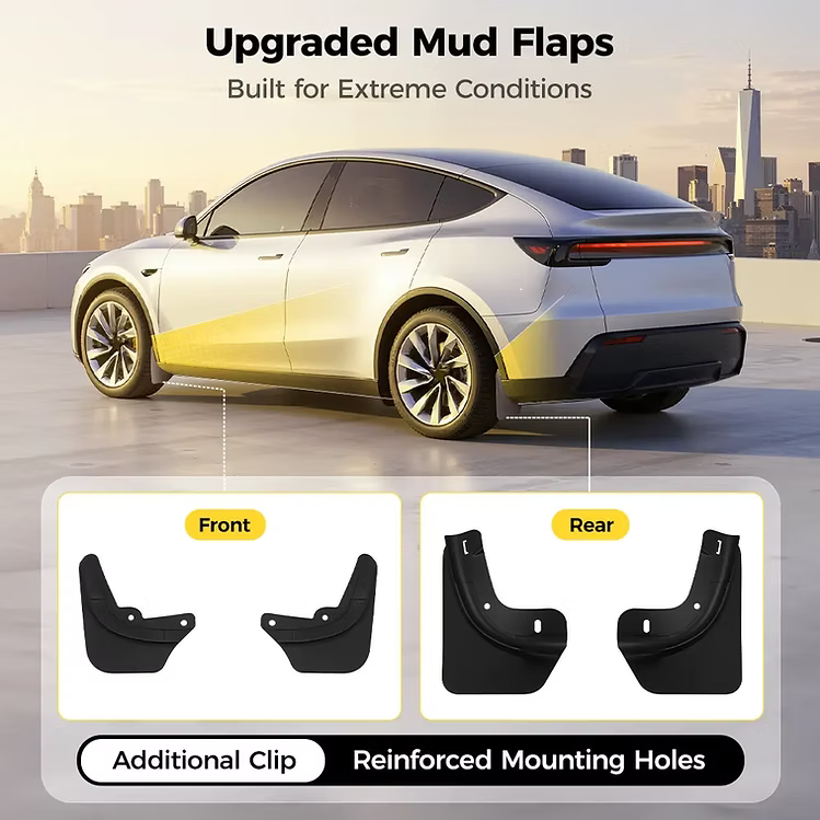 3W Flaps 擋泥板 For Tesla Model Y Juniper 2025+ / Model 3 Highland 2024+