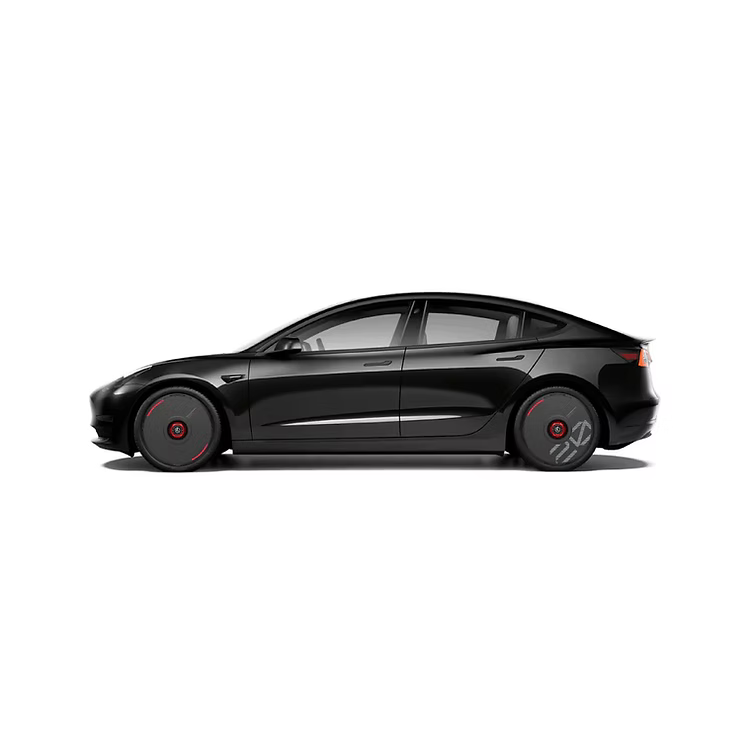 HALODISC 2 Wheel Covers for Tesla | Custom Numbers