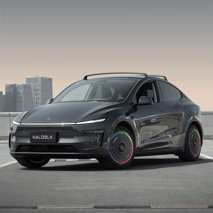 HALODISC 2 Wheel Covers for Tesla Model Y Juniper 19" Crossflow Wheels RainbowRD