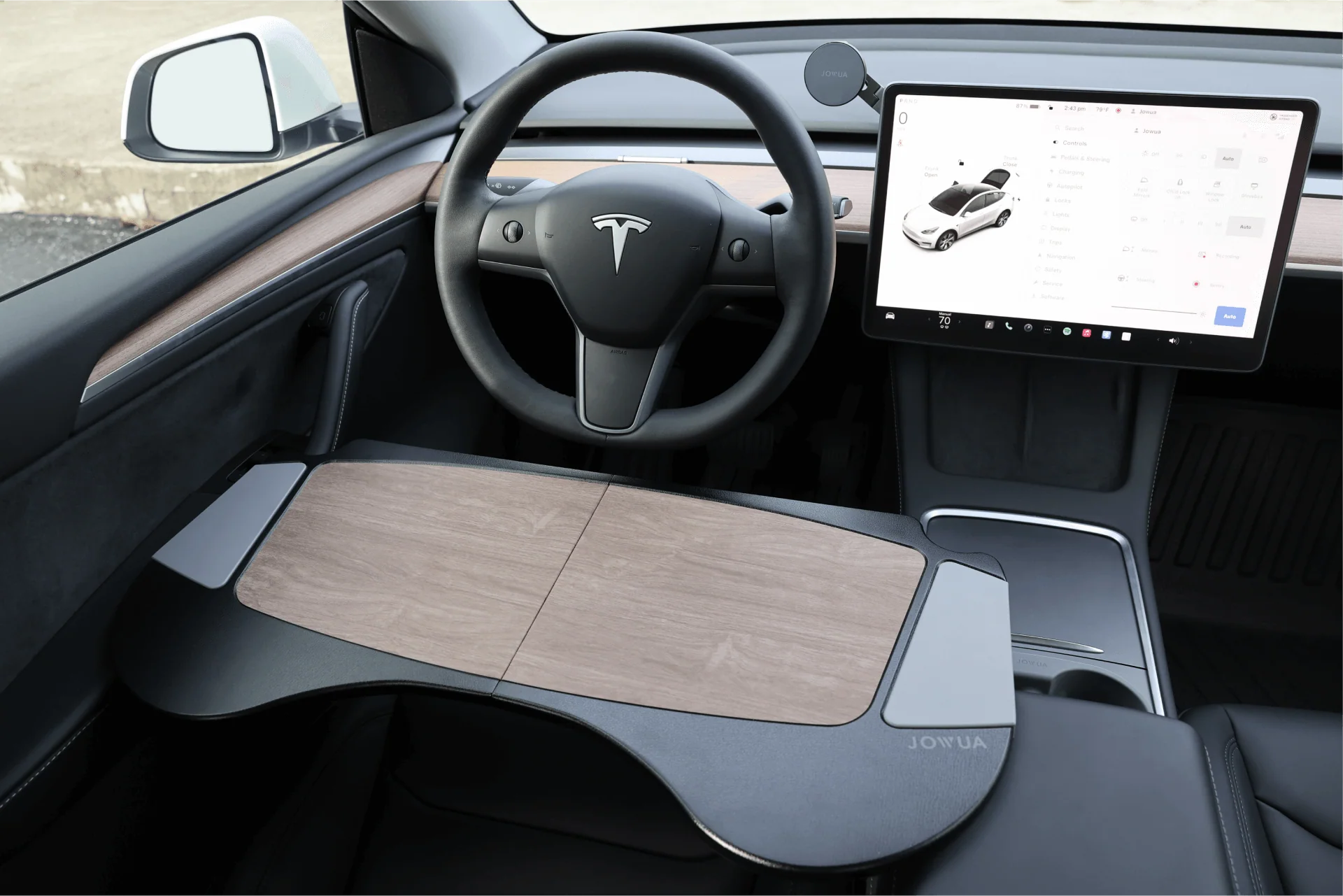 Jowua Foldable Car Tray for Tesla