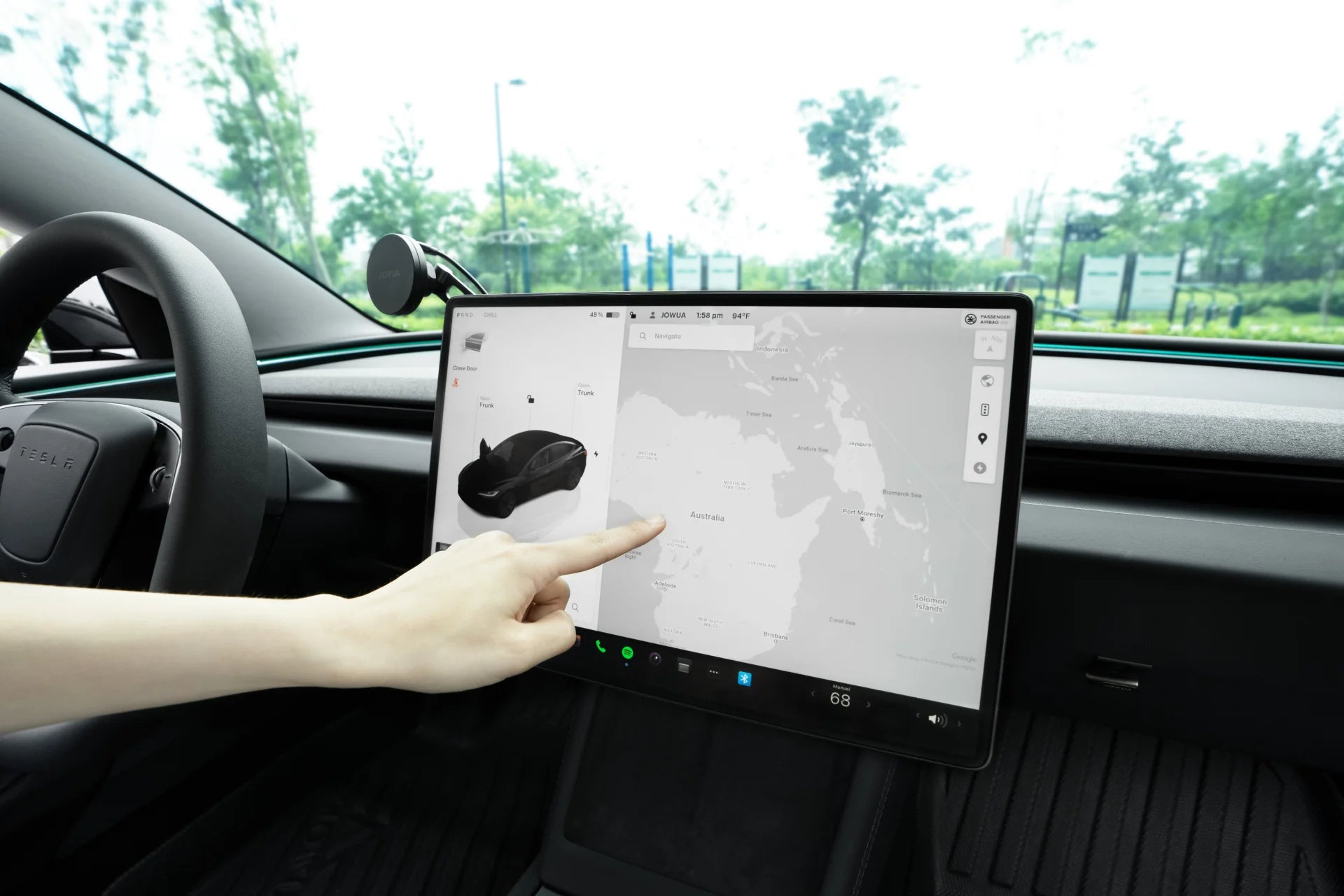 Jowua Tempered Glass Screen Protector 16" for Tesla Model Y 2026+