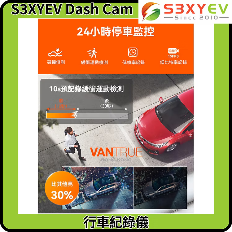 Vantrue NEXUS 4 PRO (N4PRO) 4K 3CH 3鏡頭車Cam行車紀錄儀連安裝(香港行貨)
