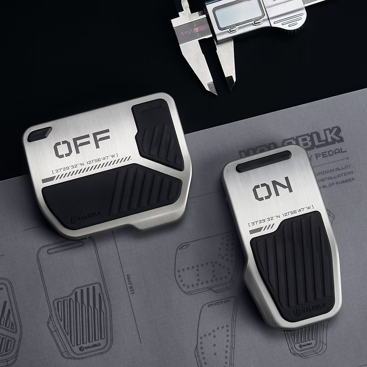 HALOBLK 合金踏板Alloy Car Pedal Covers for Tesla｜Toy Switch 2.0