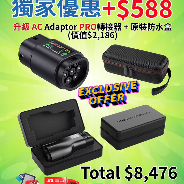 Honnmono DC Adaptor Pro版 GB/T to CCS 2(港車北上直流快充專用)最新款-旗艦型號(現貨)