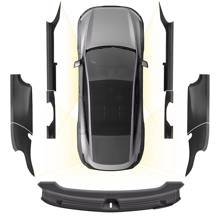 3W 全TPE門檻保護條套裝Tesla Model Y Juniper 2025+/Model 3 Highland 2024+